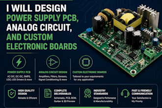 design power supply pcb, analog circuit, and custom electronic boards