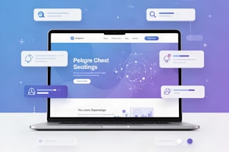 create a modern, simple website for you