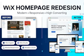 redesign your wix homepage revamp wix into a modern website wix online store