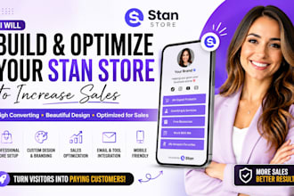 build and optimize your stan store to increase sales
