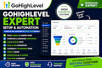 create gohighlevel funnels, websites, and workflows