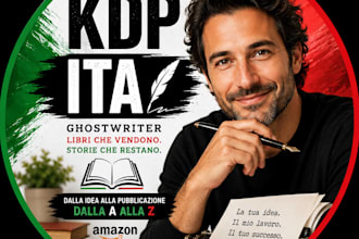 write your professional italian book for amazon KDP