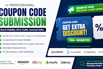 submit coupon code submission promo code deal promotion voucher discount code