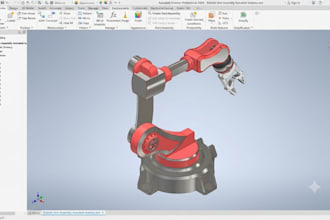 do 3d cad robotics parts, robot chassis, robot enclosure, mechanical design, stl