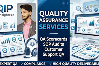 create QA scorecards and sop checklists for customer support teams