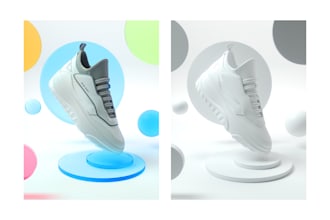 create photorealistic 3d shoe and sneaker renders