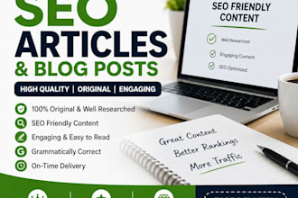 write professional blog posts and articles