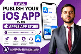publish your ios app to apple app store using my developer account