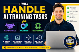 handle ai training tasks for handshake, outlier, and remotasks