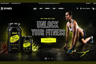 design supplement shopify store, vitamin website, private label store