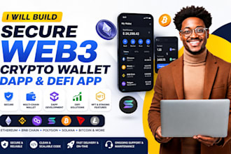 build a secure web3 crypto wallet dapp and defi app