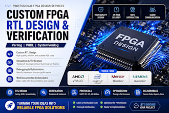 design and verify custom fpga rtl using verilog, vhdl, and systemverilog
