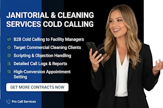 janitorial cold calling, cold calling, janitorial cleaning services, cold caller