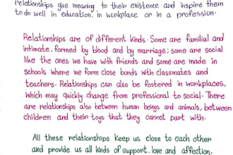 do beautiful english and bengali handwriting