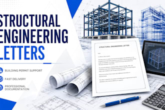 write professional structural engineering letters for building permits