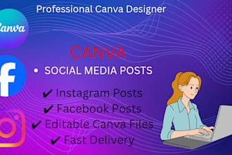 design eye catching canva social media posts