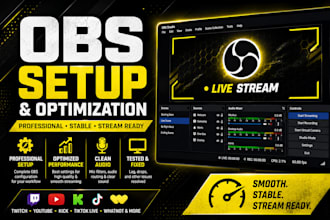 setup and optimize obs studio for professional live streaming