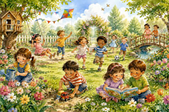 ilustro acuarelas e ilustraciones para cuentos infantiles