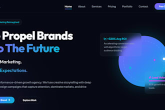 design and develop a modern responsive business website