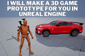 make a 3d game prototype for you in unreal engine
