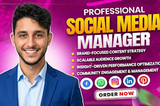 manage your social media accounts monthly