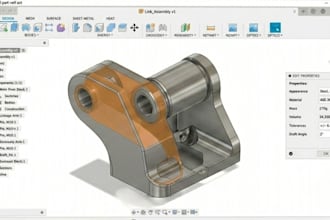 create custom 3d cad designs, prototype and parts in fusion 360