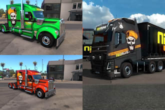 create ets 2 and ats skin and trucks ets trailer ats map