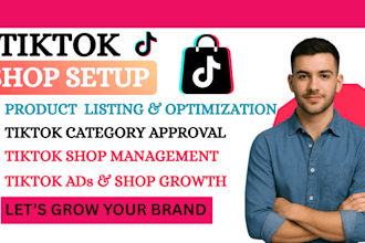 setup tiktok shop, approve categories and manage your tiktok shop