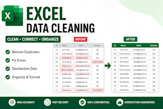 clean and format microsoft excel data