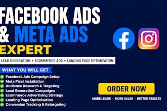 facebook ads meta ads lead generation ecommerce marketing landing page