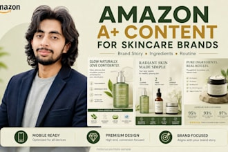 design amazon a plus content for skincare and beauty brands