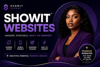 design, redesign and customize showit website or showit template