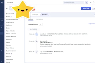 manage your hubspot zoho CRM data entry cleanup