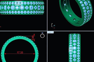 create custom jewelry cad design for engagements and wedding rings