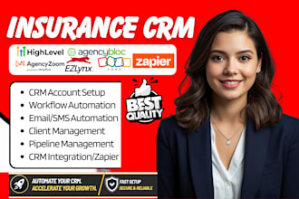 insurance agency crm ezlynx agencybloc agencyzoom zapier ghl zoho crm automation