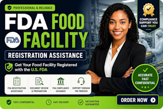 assist with fda food facility registration and compliance
