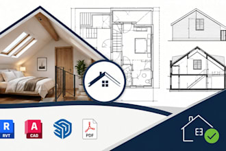 draw loft conversion plans, residential design and permit drawings