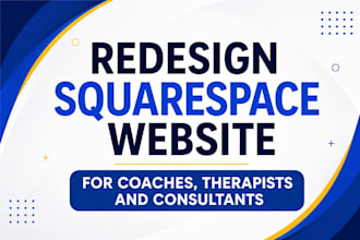 redesign squarespace website for coaches consultants and therapists book