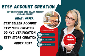 create fully verified etsy seller account etsy account creation etsy listing