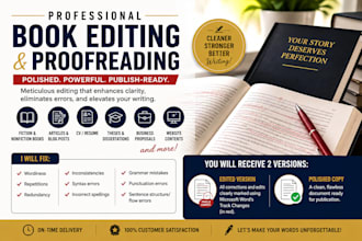 do book proofreading and book editing