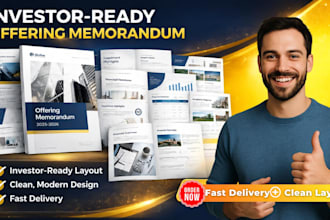 design an investor ready real estate offering memorandum and brochure