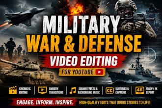 edit military war and defense videos for youtube