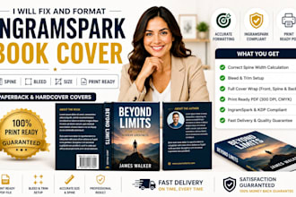 fix ingramspark book cover spine bleed and size