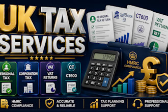 provide uk tax services, personal tax, corporation tax, vat and ct600