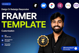 fix framer website design, edit framer template as a framer website developer