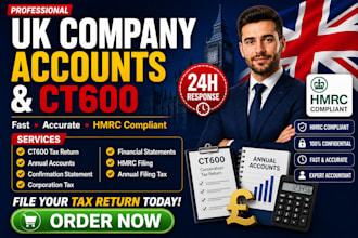 file UK company accounts, ct600, annual filing and tax return
