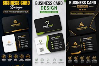 design a professional luxury double sided business card