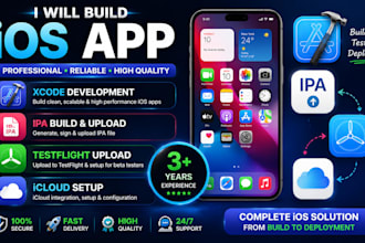 build ios app xcode ipa testflight upload and icloud setup