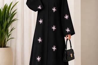create premium embroidery digitizing for abaya and jilbab