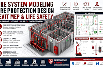 provide fire system modeling fire protection design revit mep and life safety